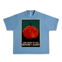 Pebble Blue hiking and miles to go before i sleep Urban Heavy Tee - linhVisuals