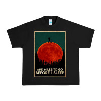 Black hiking and miles to go before i sleep Urban Heavy Tee - linhVisuals