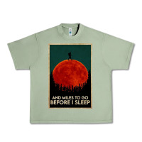 Oil Green hiking and miles to go before i sleep Urban Heavy Tee - linhVisuals