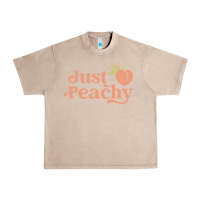 French Oak just peachy retro 70s georgia peaches summer fruit Urban Heavy Tee - linhVisuals