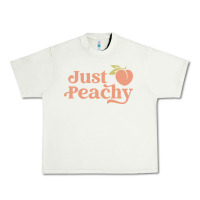 Pistachio just peachy retro 70s georgia peaches summer fruit Urban Heavy Tee - linhVisuals