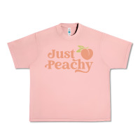 Salmon just peachy retro 70s georgia peaches summer fruit Urban Heavy Tee - linhVisuals