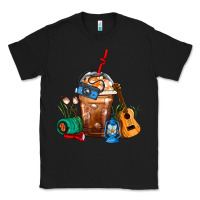 Black Camping Frappe Coffee Classic Tee - FaDigitalArtStudio