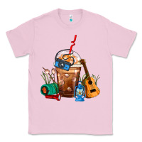 Bubblegum Pink Camping Frappe Coffee Classic Tee - FaDigitalArtStudio