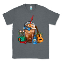 Charcoal Heather Camping Frappe Coffee Classic Tee - FaDigitalArtStudio