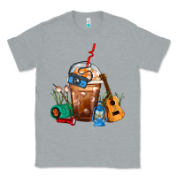 Heather Grey Camping Frappe Coffee Classic Tee - FaDigitalArtStudio