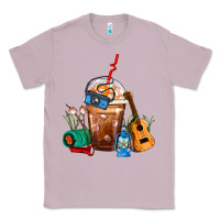 Lilac Camping Frappe Coffee Classic Tee - FaDigitalArtStudio