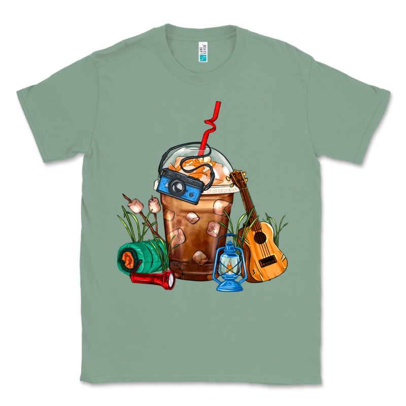Camping Frappe Coffee Classic Tee by FaDigitalArtStudio | Teevron