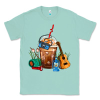 Seafoam Camping Frappe Coffee Classic Tee - FaDigitalArtStudio