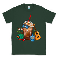 Sports Green Camping Frappe Coffee Classic Tee - FaDigitalArtStudio