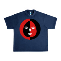 Navy eleggua 2 colors face Urban Heavy Tee - linhVisuals