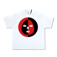 White eleggua 2 colors face Urban Heavy Tee - linhVisuals