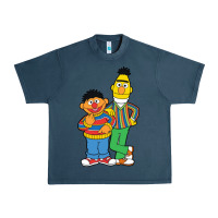 Midnight Navy bert and ernie Urban Heavy Tee - linhVisuals