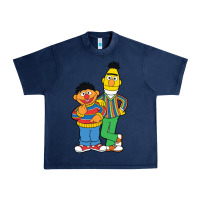 Navy bert and ernie Urban Heavy Tee - linhVisuals
