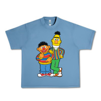 Pebble Blue bert and ernie Urban Heavy Tee - linhVisuals