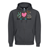 Smoke peace love frenchie Zipper Hoodie - RanaPortraitStore