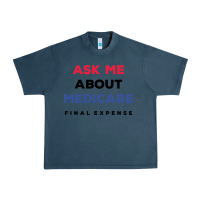 Midnight Navy ask me about medicare final expense Urban Heavy Tee - linhVisuals