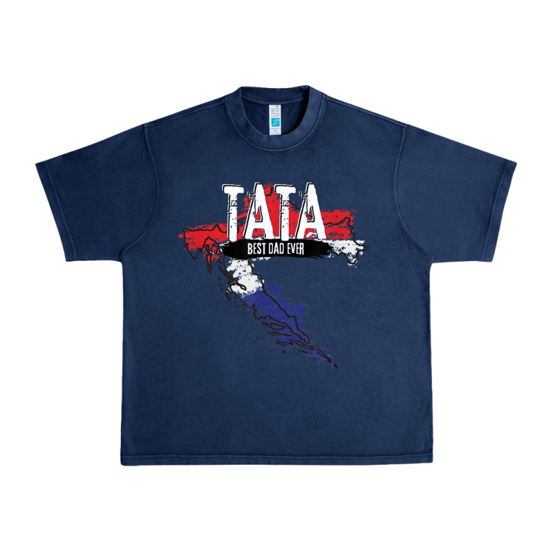 Mens Tata Croatian Father Croatia Bester Papa Father's Day Urban Heavy Tee by linhVisuals | Teevron