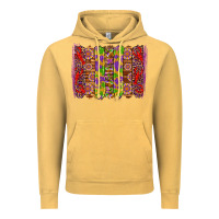 Vintage Mustard mardi gras crawfish brushstrokes Vintage Hoodie - Artiststas