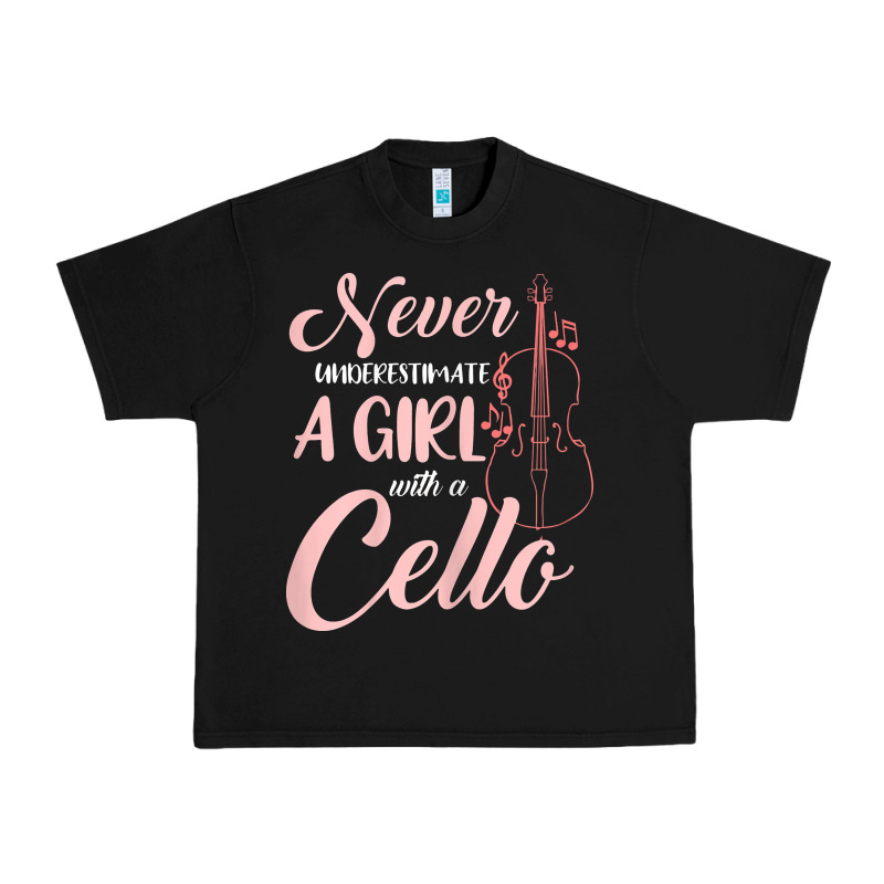 Never Underestimate A Girl With A Cello Urban Heavy Tee by linhVisuals | Teevron