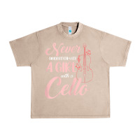 French Oak never underestimate a girl with a cello Urban Heavy Tee - linhVisuals