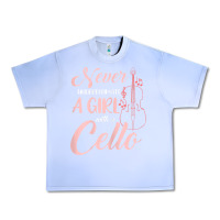Grape Ice never underestimate a girl with a cello Urban Heavy Tee - linhVisuals