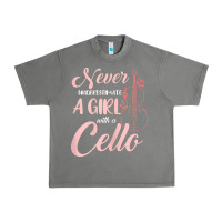 Tornado never underestimate a girl with a cello Urban Heavy Tee - linhVisuals