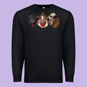 Hangin With My Heifers Premium Sweatshirt Designed By Ranaportraitstore
