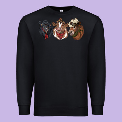 Hangin With My Heifers Premium Sweatshirt Designed By Ranaportraitstore