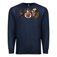 Navy Hangin With My Heifers Premium Sweatshirt - RanaPortraitStore