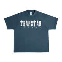 Midnight Navy trapstar Urban Heavy Tee - linhVisuals