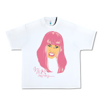 White nicki Urban Heavy Tee - linhVisuals