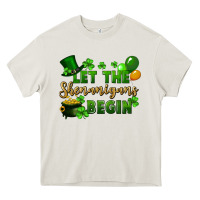Cream Let the shenanigans begin St. Patricks Day Heavy Core Tee - FaDigitalArtStudio