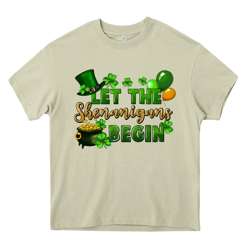 Let The Shenanigans Begin St. Patricks Day Heavy Core Tee by FaDigitalArtStudio | Teevron