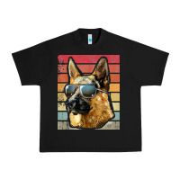 Black retro vintage german shepherd german shepherd dog gift Urban Heavy Tee - linhVisuals