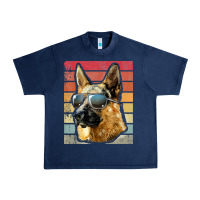Navy retro vintage german shepherd german shepherd dog gift Urban Heavy Tee - linhVisuals