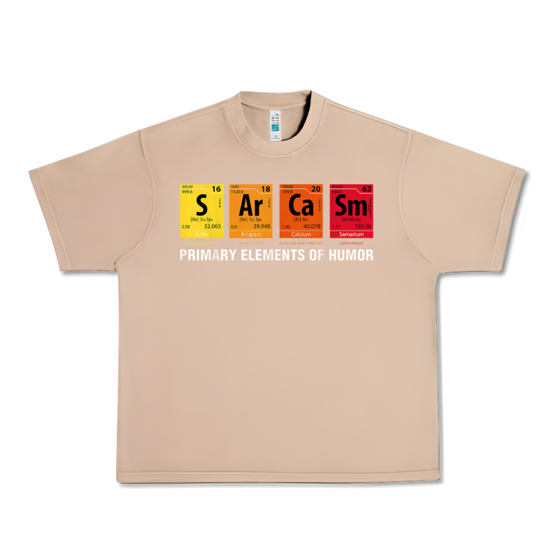 Sarcasm Elements Of Humor Periodic Table Graphic Urban Heavy Tee by linhVisuals | Teevron
