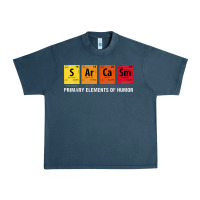 Midnight Navy sarcasm elements of humor periodic table graphic Urban Heavy Tee - linhVisuals