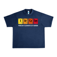 Navy sarcasm elements of humor periodic table graphic Urban Heavy Tee - linhVisuals