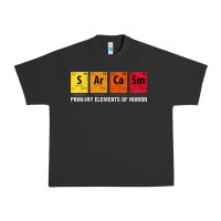 Pigment Black sarcasm elements of humor periodic table graphic Urban Heavy Tee - linhVisuals