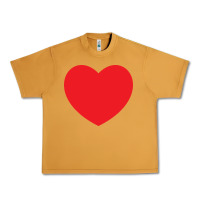 Peanut Butter big heart Urban Heavy Tee - linhVisuals