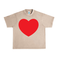 French Oak big heart Urban Heavy Tee - linhVisuals