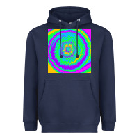 Navy tye die pattern Heavyweight Hoodie - RanaPortraitStore