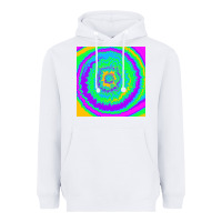 White tye die pattern Heavyweight Hoodie - RanaPortraitStore