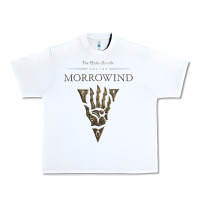 White morrowind Urban Heavy Tee - linhVisuals