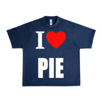 Navy retro vintage classic i love pie for pie lovers cooks chefs t shirt Urban Heavy Tee - linhVisuals