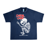 Navy butchered at birth Urban Heavy Tee - linhVisuals