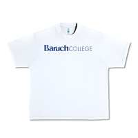 White Baruch College Urban Heavy Tee - linhVisuals