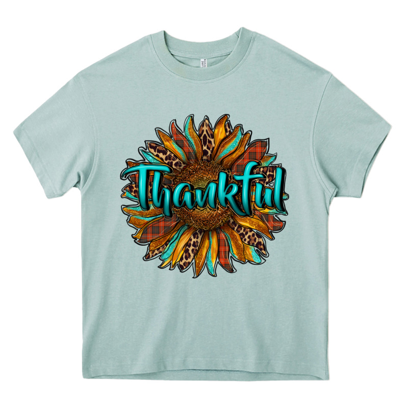 Thankful Sunflower Heavy Core Tee by RanaPortraitStore | Teevron