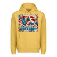 Antique Gold tastes like freedom 4th of july Premium Hoodie - BarkalooDesign